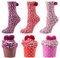 YSense Snug Kuschelsocken Damen Geschenke für Frauen Weihnachtsgeschenke Flauschige Winter Warme Cupcake Kuschelsocken Valentinstag Geburtstagsgeschenk Kuschelsocken Damen 39-42 MEHRWEG