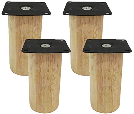 4 Stück Holz Tischbeine Massivholz Konisch Ersatz Möbelfüße Möbelbeine für Sofa Bett Schrank Holz Möbel Beine Ersatz für Schrank Stuhl Couch Bett Füße(20cm)