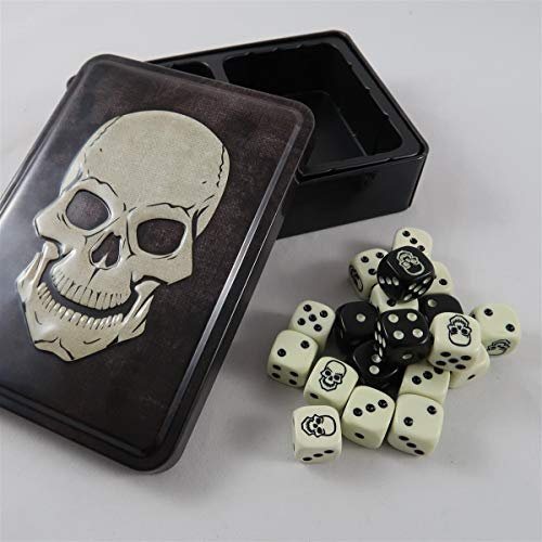 Gale Force Nine - Skull Dice Tin (20 Dice) Totenkopf Würfel (GFG003)