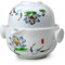 Liang baobao Théière pratique en porcelaine émaillée blanche (lotus)