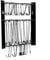 MegaMaxx C Paint Hooks and Wall Mountable Storage Hanging Holder Rack - Powder Coating Steel Frame of 15x12 Inch and 65 Pieces of Small and Large Hooks for Spray, Painting