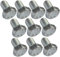 AERZETIX - C47300 - Set di 10 Bulloni M6x10 - testa esagonale - Ø6x10mm - DIN 933 - classe 8.8 - acciaio zincato - fai da te - strumento di montaggio/ferramenta