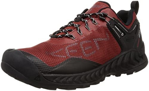 KEEN Herren NXIS Evo Waterproof Kein Absatz, Fired Brick/Black, 43 EU