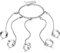 Sttiafay Punk-Finger-Ring-Link-Armband Verstellbares Offenes Band-Ring-Ketten Handgeschirr für Frauen und Teenager-Mädchen