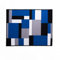 B&B Door Mats - Runner Rug Carpet Mat for Every Season Bedroom Living Room Hallway Kitchen Front Door Entrance Décor (Blue Black, 80x300cm -Large Area Rugs)