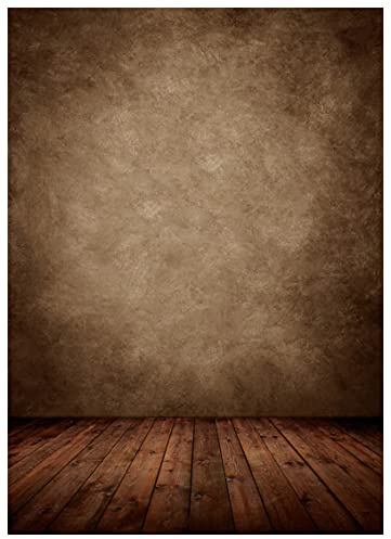 AIIKES 6x9FT Brown Wood Backdrop Wood Photography Backdrop Retro Abstract Portrait Background 10-702