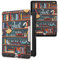 kwmobile Étui Compatible avec Kobo Glo HD/Touch 2.0 Coque - Étui à Rabat magnétique Tablette eReader Similicuir - Multicolore