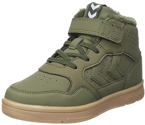 HUMMEL Unisex Kinder Camden Winter High Jr Sneaker, Olive Night, 38 EU