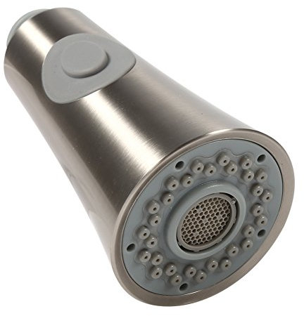 Alvinlite 2 Modi Brausekopf Küchenarmatur, Küchenbrause 1/2 Anschlüsse, Geschirrbrause Ersatzkopf, Brausekopf für Bad Küche Spültischarmatur Wasserhahn Herunterziehen des Wasserhahns