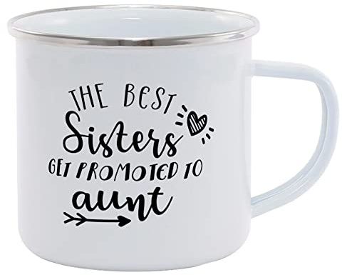 Hippowarehouse The Best Sisters get Promoted to Aunt Printed Mug Various Colour Options Ceramic Cup Kitchenware 11oz