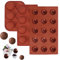 3 Piezas Molde Silicona Semiesfera, Moldes de Chocolate de Media Esfera, Molde Semiesférico, Molde de Silicona de Media Esfera, Moldes Semiesfera para Pasteles, Gelatina, Pudín, Mousse de Cúpula