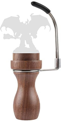 Jucoci Painting Handle for Miniautres Black Walnut Paint Handle Compatible with Warhammer, DND, Scale Model, Fantasy Figurines (Extend Version 02)