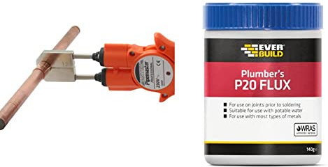 Pipemaster Professional Plumbing Tool & Everbuild P20 Plumbers Flux Soldering Paste, White, 140 g