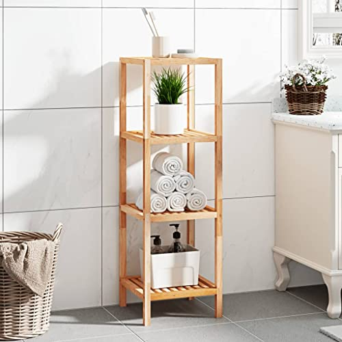 lvssiao Ausstellungsregal, BA-Regal, Massivholz, Nussbaum, 36 x 36 x 112 cm, Raumteiler, Wohnzimmermöbel, Büroregal, Aktenschrank