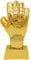 BESPORTBLE Golden Glove Football Trophy: Football Glove Trophy Desktop Soccer Match Award Cups Trophy Prop Soccer Award Cup Abs Golden Soccer Competition Prize