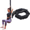 PRIOR FITNESS Corde de résistance simple élastique pour la danse aérienne - Bande de résistance unique anti-gravité - Sans accessoires - Équipement professionnel pour exercice de fitness à domicile