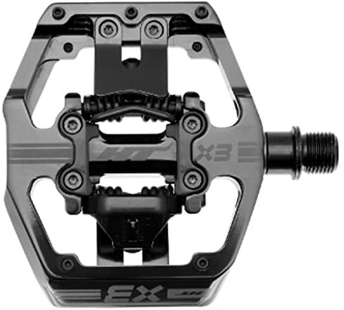 HT Pedale X3 Clipless Plattformpedale CrMo - Stealth Black