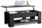 Blisswood Coffee Table With Storage, Wooden Lift Top Coffee Table For Living Room, With 1 Shelf Large Hidden Storage Lift-Top Sofa End Tea Tables, Black 120x60x(49.5-62.5) H cm