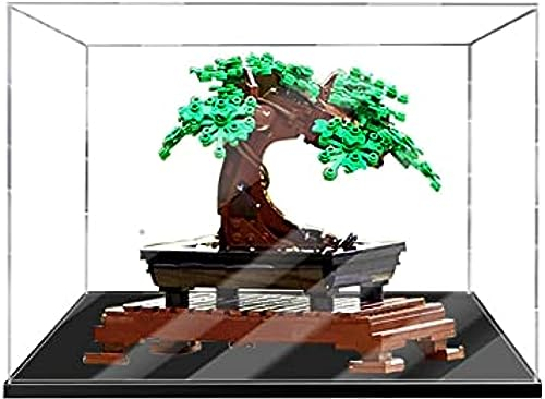 Acryl Schaukasten Vitrine Kompatibel Mit Lego 10281 Creator Expert Bonsai-Baum-Set, Vitrine Schaukasten Staubdicht Showcase Display Case für Lego 10281 (Ohne Modell Kit) (Stil A)