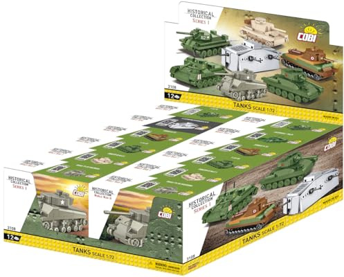 COBI CDU 12 pcs Tanks Scale 1:72