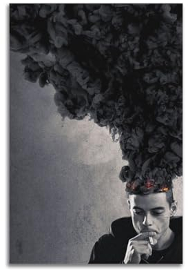 Mr Robot Creative Art Poster Dekorative Malerei Leinwand Wandkunst Wohnzimmer Poster Schlafzimmer Malerei,Wandkunst Bilddruck Moderne Familienzimmer Dekor 12x18inch(30x45cm)