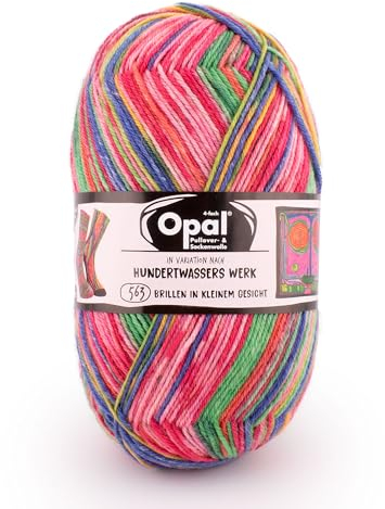 Opal - Opal Nach Hundertwasser Auflage 4051-563 (425m) 4-Lagig Langlebig Socke Garn - 1x100g