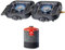 KEMPER - Fornello a gas pieghevole 2 fuochi 4600W in acciaio inox + cartuccia di gas 450 gr 7/16