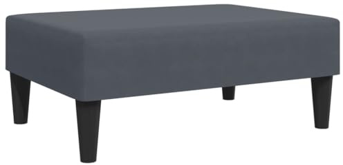 vidaXL Fußhocker Dunkelgrau 77x55x31 cm Samt