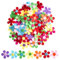100 Stück Filz Blumen Kunsthandwerk, Filzblumen Bunte Selbstklebende,Streudeko Blumen, Deko Blumen, Stoffblumen, Filzblumen, Filz Blumen Stoff, für DIY Handwerk, Streudeko Blumen