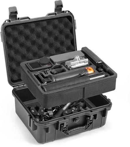 AMAZEAR Wasserdichter Tragetasche Für DJI Osmo Action 5 Pro/Action 4/ Action 3 Case, Action5 Pro Doppel Koffer Für DJI Osmo Action 5 Pro, Zubehör Für DJI Action 5 Pro/Action 4/ Action 3
