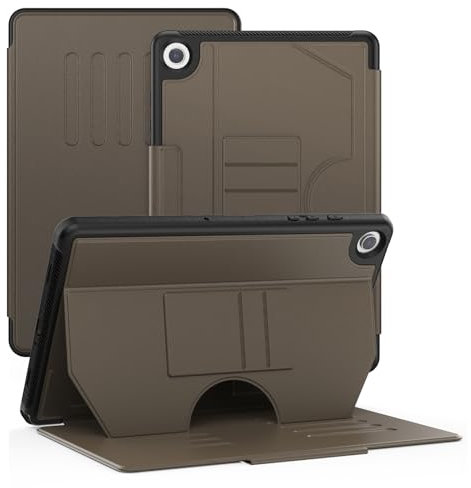 Case for Samsung Galaxy Tab A9 Plus/A9+ 2023 11 inch, Business Shockproof Cover with Auto Sleep/Wake, Multi-Angle Stand & Card Slot for Galaxy Tab A9+ (SM-X210/SM-X215/SM-X216/SM-X218), Brown