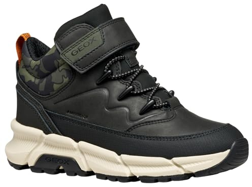 GEOX JUNIOR J FLEXYPER PLUS BOY B ABX ANKLE BOOTS GREY/BLACK 39_EU