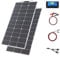 Kit Panel Solar Monocristalino Flexible Módulo Panel Solar 200W 20A 12V/24V Controlador Carga Solar Para Embarcaciones Sistema Aislado la Red Camping, Balcones Sistema Solar Autocaravana
