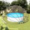 Verderoom Pool abdeckungen kuppel Pooldach für Aufstellpools Pavillion Zelt Poolabdeckung Rund Abdeckung-559x275 cm
