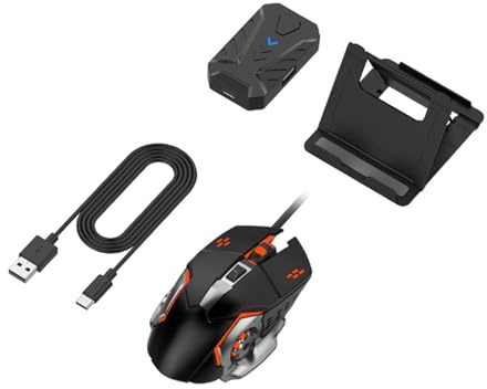 Keyboard Mauskonverter Tragbarer Mobiles Spieltastatur Und Mausadapterkabelverbindung Für Handyspiel