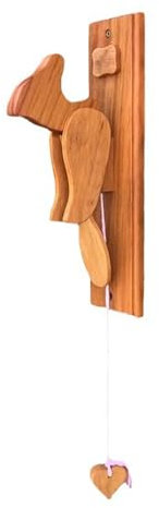 Battente per porta in legno, a forma di picchio, vintage, in legno di noce, accessorio decorativo in legno per casa, caffetteria, ingresso della stanza, ornamento acustico unico