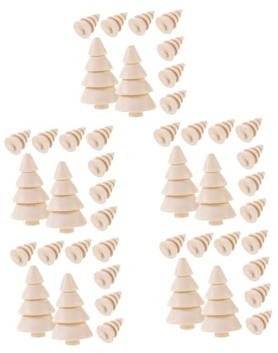 Operitacx Adornos Navideños De Madera Sin Pintar Para Decoración De Árbol De Navidad Manualidades Para Diy Y Pintura Compacto 10 Piezas X 5