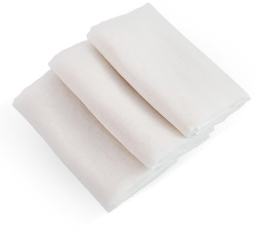 Buchbindetuch, 3 Stück Buchreparaturtuch Weißer Buchbindetuch Buchstoff Buchbinderleinen Kits Buchbinder Set für Buchbindung Buchreparatur DIY Bastelarbeiten