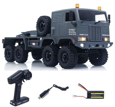 WHEELFUN RTR 1/18 Radio Control Military Truck 8 * 8 RC Off Road Vehicle 280 Brushed Motor Fifth Wheel Winch Metal Hook All Wheel Steering