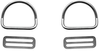 CUTICATE 4pc 2Weight Belt Keeper & Bent D Ring Zum Tauchen Schnorcheln