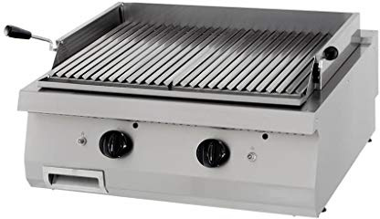 Maxima Gastro Heavy Duty Lavasteingrill - Doppeleinheit - 70 cm Tief - Gas