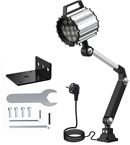 LED Werkzeug Drehmaschine Lampe Maschinenleuchte Lange Arm12W110V 220V Arbeitsleuchteeinstellbar Wasserdicht Arbeitsscheinwerfer (12W)