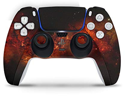 Skins4u Design Aufkleber Skin Wrap Folie für Sony Playstation 5 Controller PS5 DualSense Skins Schutz Folie Far Galaxy