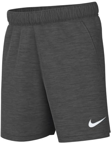 Nike Jungen Park 20 Kurze Hose, Kohle Heathr / Weiss Weiss, XS EU