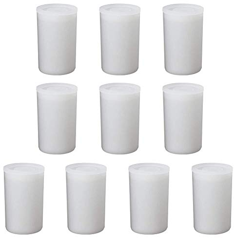 10 Stück Filmdosen Kunststoff Folienkanister Kunststoff Folie Kanister Halter Leere Kamera Spule Container Leere Kamera Reel Aufbewahrungsbehälter Fall Kunststoff Aufbewahrungskoffer mit Deckel, Weiß