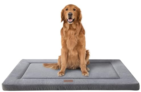 WESTERN HOME Hundematte Grosse Hunde Waschbar Hundebett Hundekissen Schlafplätze & möbel für Hunde grau 105.4X69.8X4cm