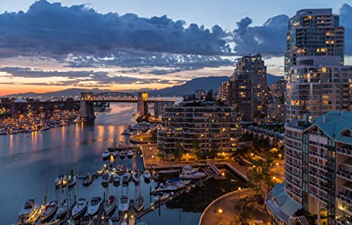 LHJOYSP Jigsaw Puzzle 1000 Teile Stadt Vancouver 75x50cm