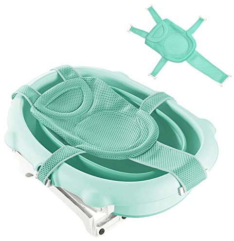 Red de soporte para asiento de baño para bebé, almohadilla de cojín de baño suave, transpirable para recién nacido, alfombrilla de malla para bañera de bebé, almohadilla de ducha ajustable, portátil,