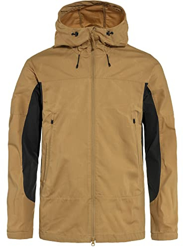Fjällräven Herren Abisko Lite Trekking Jacke, Buckwheat Brown/Dark Grey, XXL