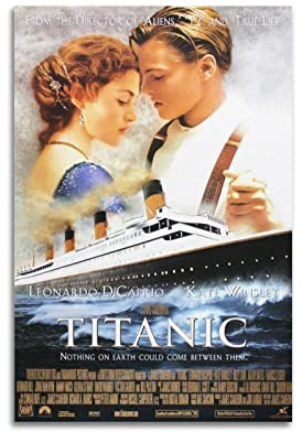 LIOONS Titanic Movie HD Poster Poster Dekorative Malerei Leinwand Wandposter und Kunstbild Druck Moderne Familie Schlafzimmer Dekor Poster 20 x 30 cm